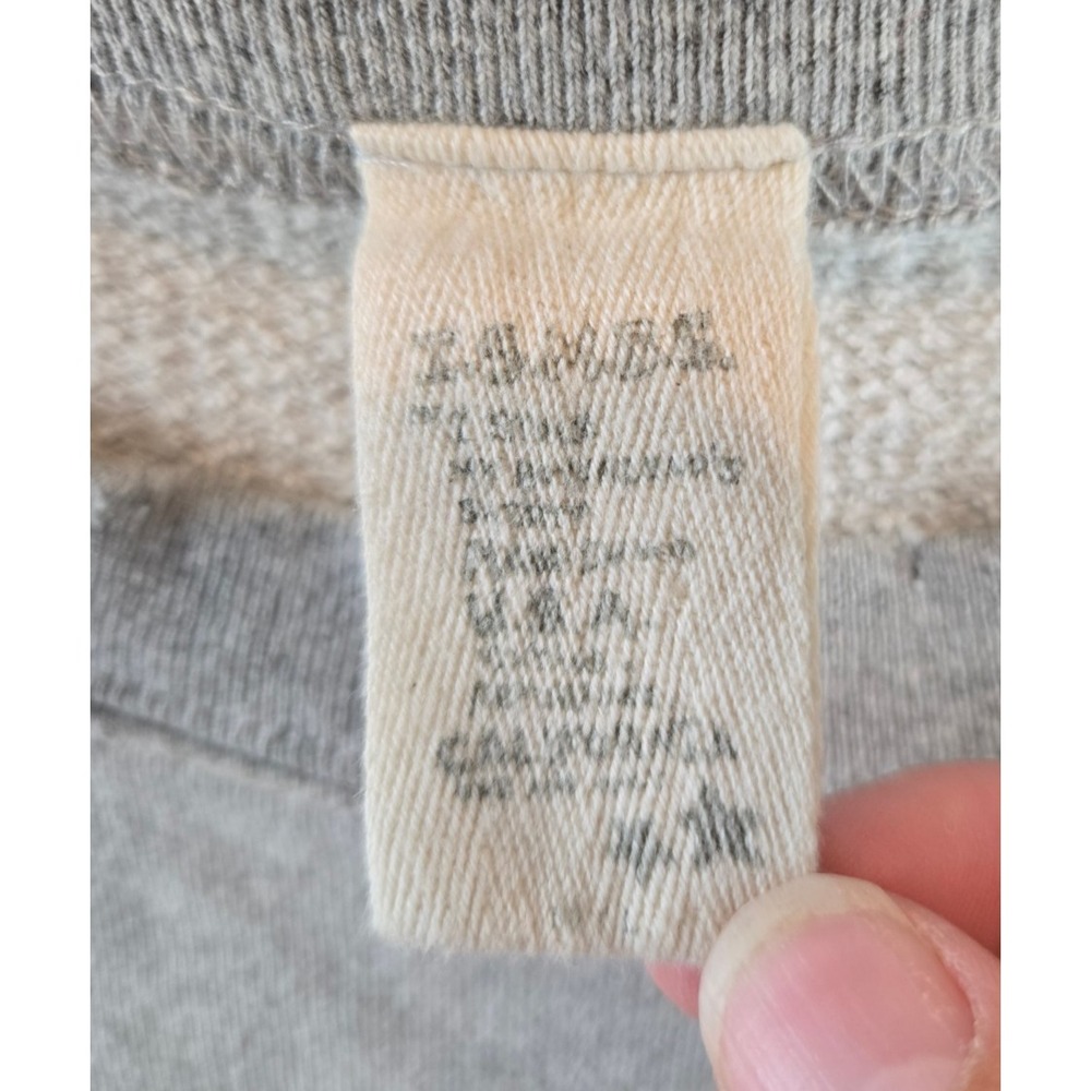 I Stole My Boyfriend's Shirt Sweatshirt Womens M Gray Distressed Smiley ISMBS - Picture 3 of 12